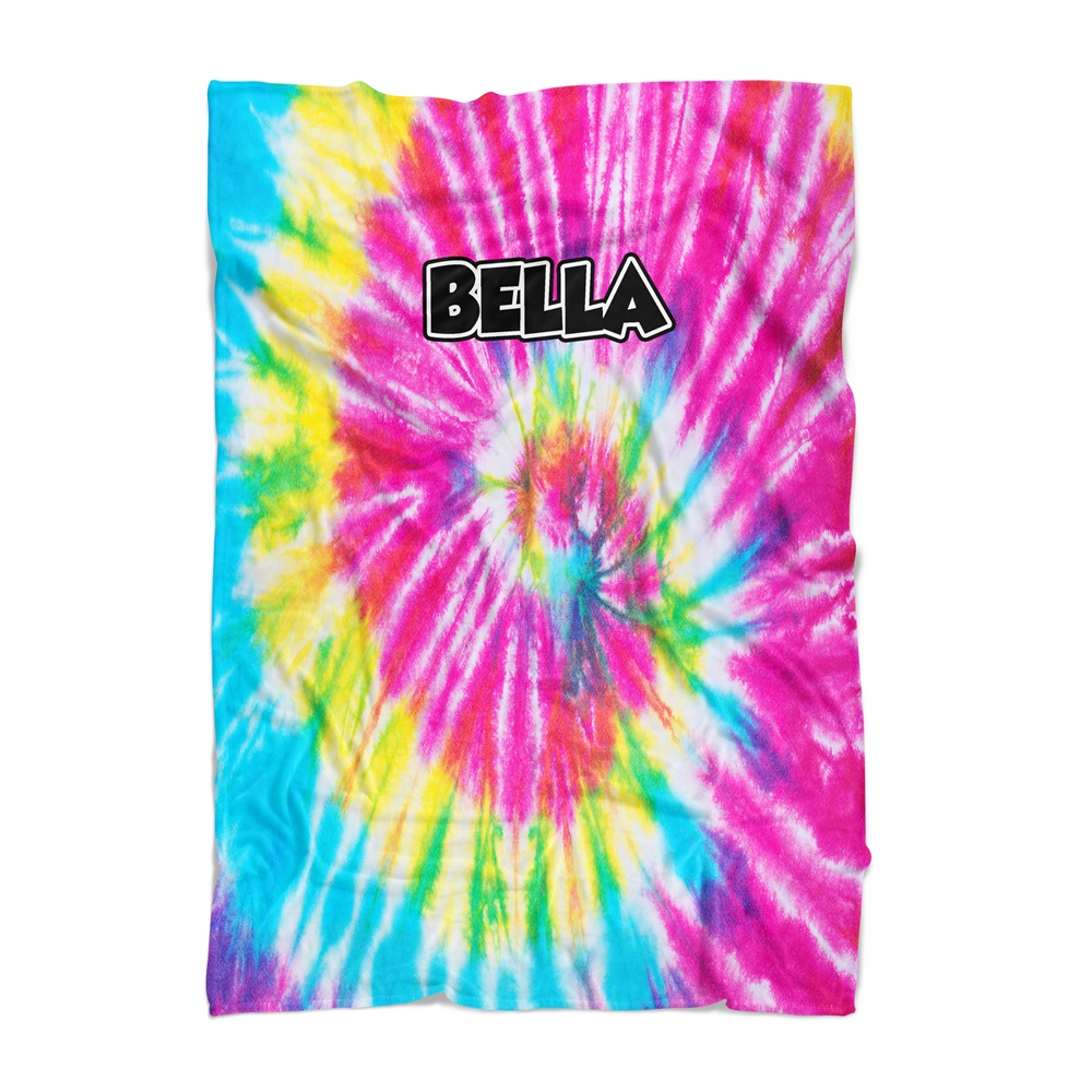 PENELOPE WILDBERRY PERSONALIZED BLANKET-CLASSIC TIE DYE